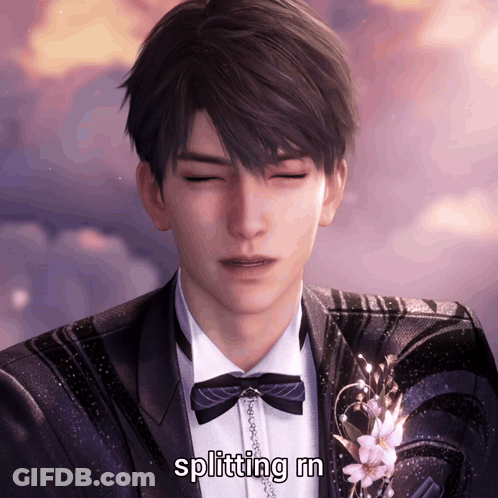 Man In Tuxedo Splitting Rn GIF