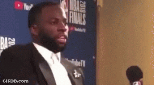 Man In Tuxedo Talking Into Microphone NBA Finals GIF