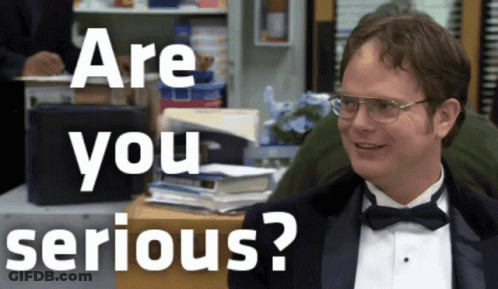 Man In Tuxedo With Are You Serious GIF