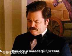 Man In Tuxedo With Mustache Saying You Are A Wonderful Person GIF