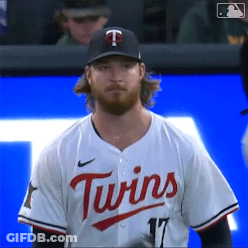 Man In Twins Jersey GIF