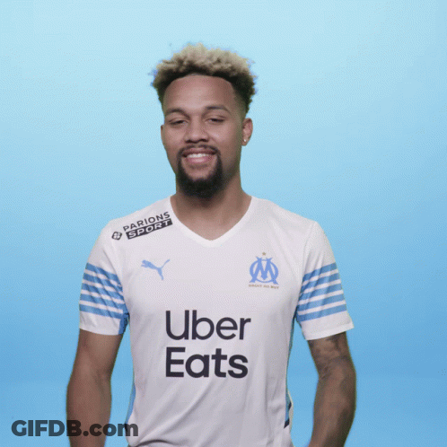 Man In Uber Eats Shirt Clapping GIF