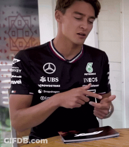 Man In UBS Ineos Shirt GIF