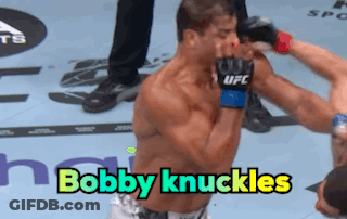 Man In UFC Glove Punches Another Man In Face GIF