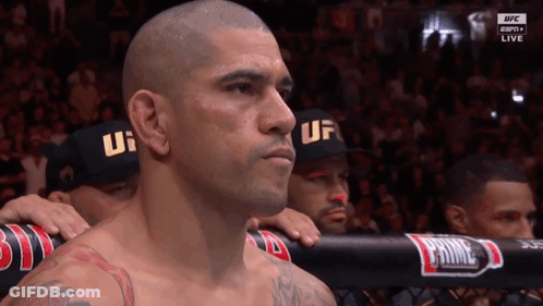 Man In UFC Hat In Crowd GIF