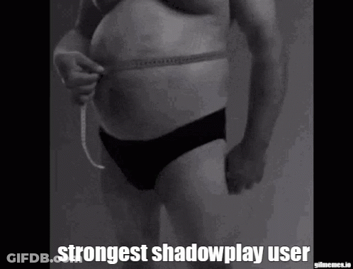 Man In Underwear Measuring Waist Strongest Shadowplay User GIF