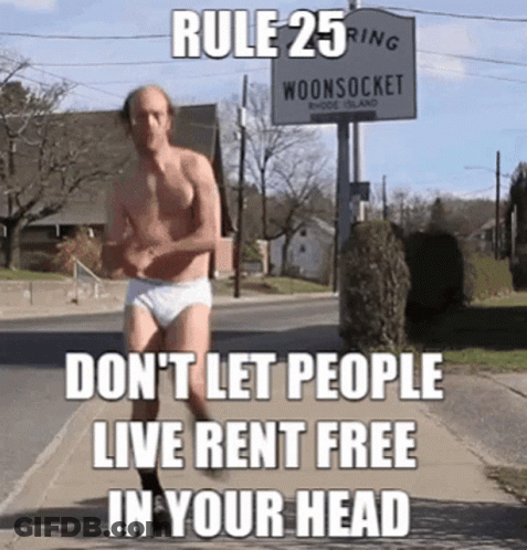 Man In Underwear Running Past Woonsocket Sign GIF