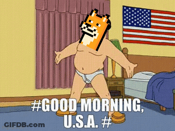 Man In Underwear Says Good Morning USA GIF