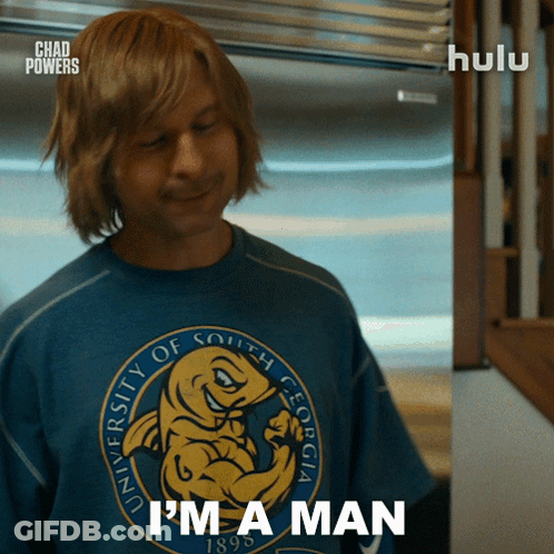 Man In University Of South Georgia Shirt GIF
