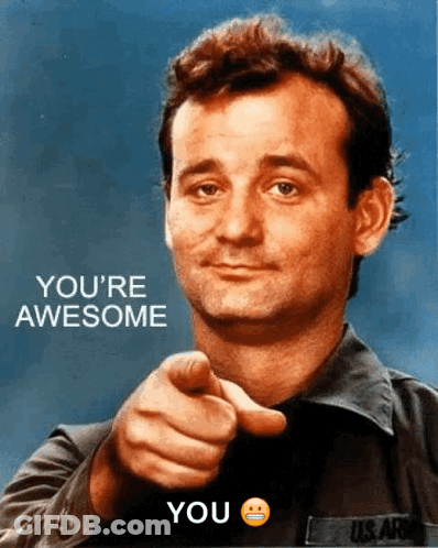 Man In US Army Uniform Pointing Says Youre Awesome GIF