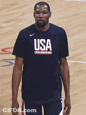 Man In USA Basketball Shirt Making Middle Finger GIF