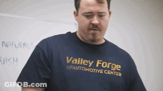 Man In Valley Forge Automotive Center T-Shirt GIF