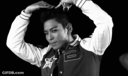 Man In Varsity Jacket With Letter B GIF
