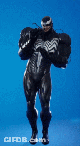 Man In Venom Costume GIF