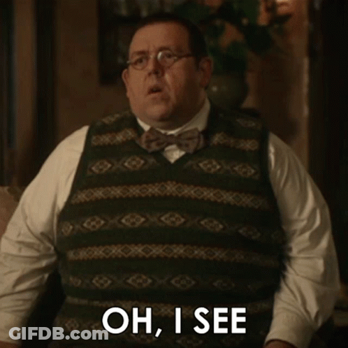 Man In Vest And Bow Tie Saying Oh I See GIF