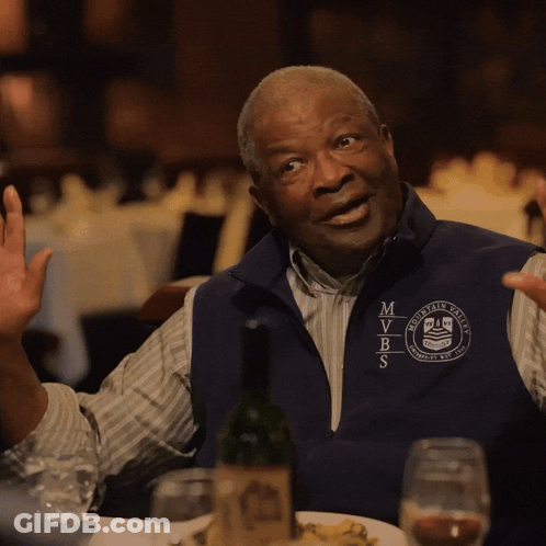 Man In Vest Saying Mvbs GIF