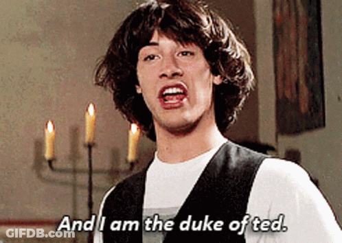 Man In Vest Says I Am The Duke Of Ted GIF
