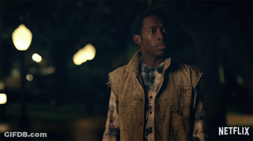 Man In Vest Watching Netflix GIF