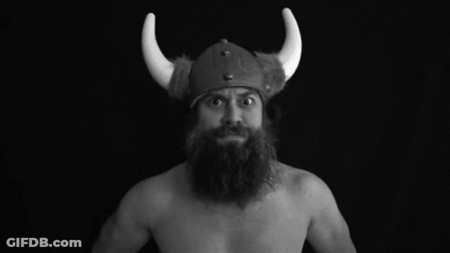Man In Vikings Costume GIF