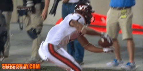 Man In Virginia Tech Shirt Talking GIF