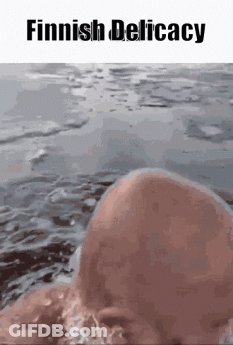 Man In Water Finnish Delicacy GIF
