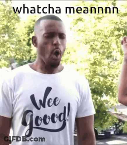 Man In Wee Good T-Shirt Making Funny Face GIF