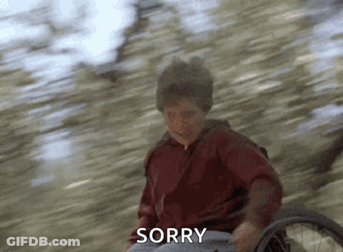 Man In Wheelchair Making Sorry Gesture GIF