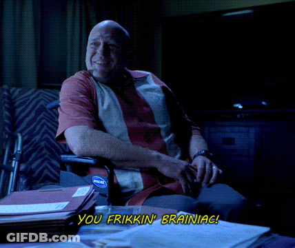 Man In Wheelchair Saying You Frikking Brainiac GIF