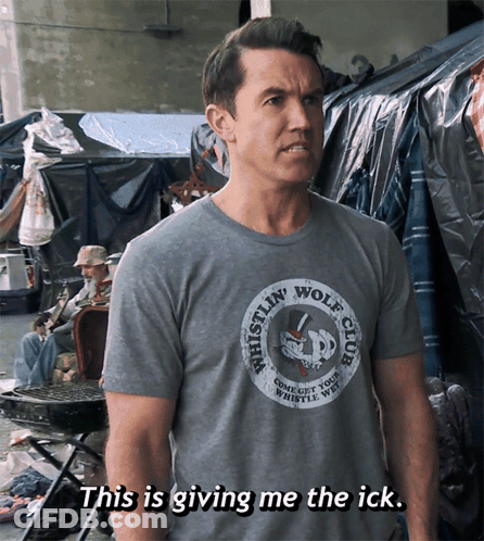 Man In Whistlin Wolf Club Shirt GIF