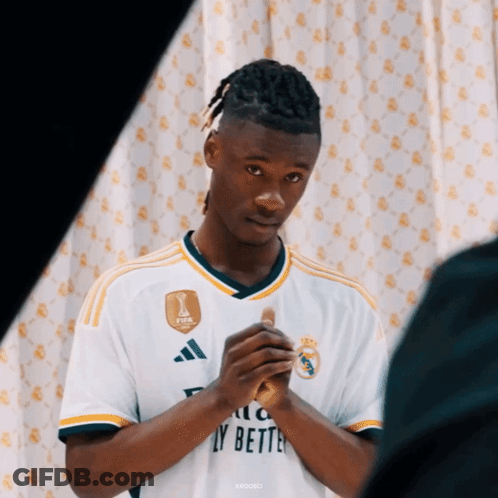 Man In White Adidas Jersey Saying Fly Better GIF