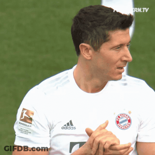 Man In White Adidas Shirt Clapping GIF