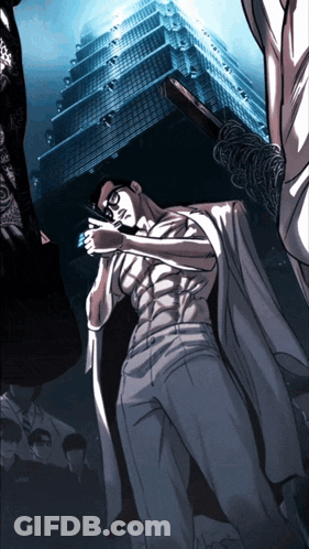 Man In White Cape In Front Of Building GIF
