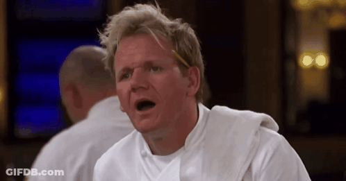 Man In White Chef Coat Making Funny Face GIF