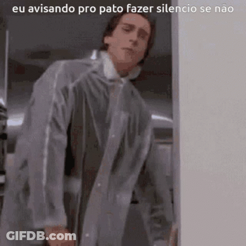 Man In White Coat: Eu Avisando Pro Pato Fazer Silencio Se Nao GIF