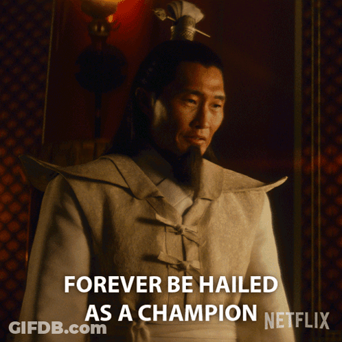 Man In White Costume Forever Champion GIF