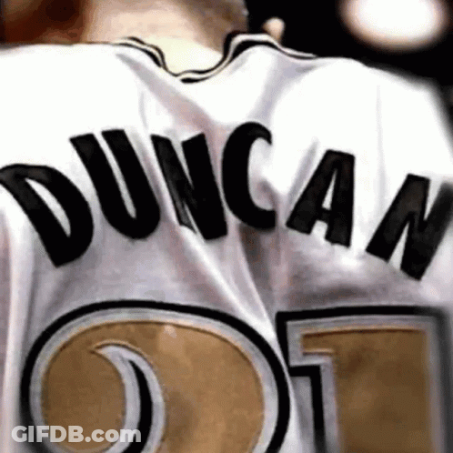 Man In White Duncan Jersey GIF