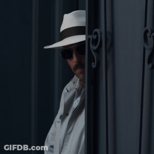 Man In White Hat And Sunglasses GIF