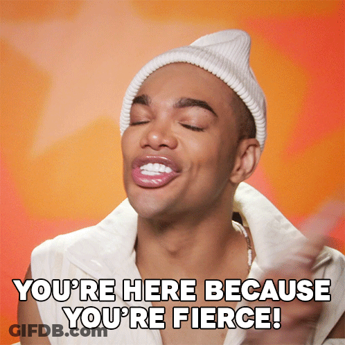 Man In White Hat And White Shirt Saying You're Here Because You're Fierce GIF