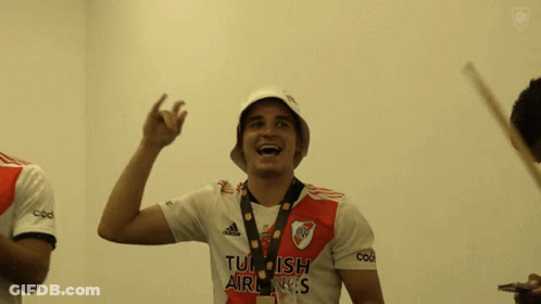 Man In White Hat And White Shirt Turkish Airlines GIF