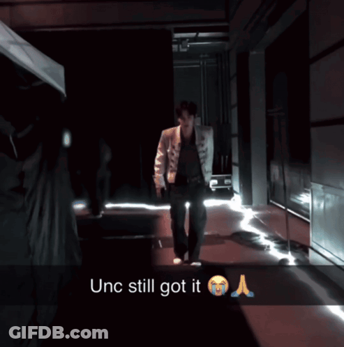 Man In White Hat Pink Gloves Laying Floor Unc Still Got It GIF
