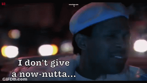 Man In White Hat Says I Don't Give A Now-Nutta GIF