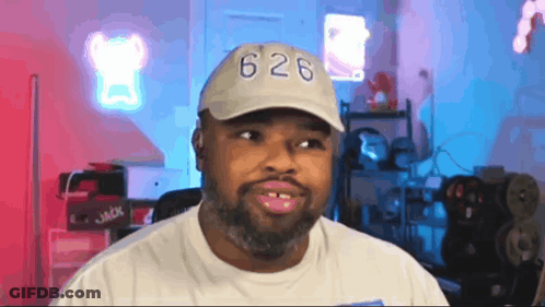 Man In White Hat With Number 626 GIF