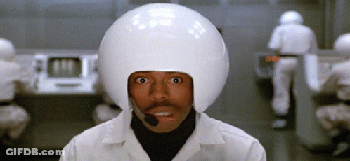 Man In White Helmet With Microphone GIF