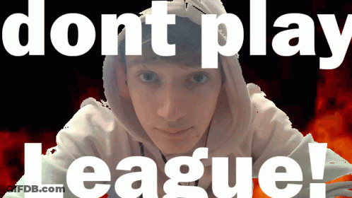 Man In White Hoodie Do Not Play League GIF