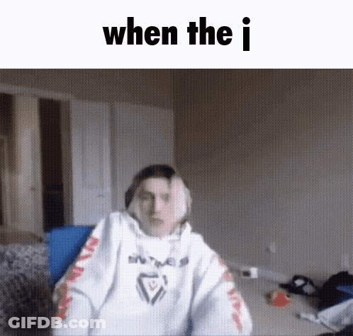 Man In White Hoodie Sitting When The I GIF