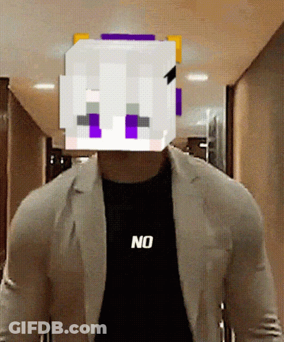 Man In White Jacket And Black Shirt Saying No GIF