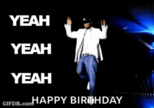 Man In White Jacket Dancing Yeah Yeah Yeah Happy Birthday GIF