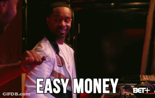 Man In White Jacket Says Easy Money GIF
