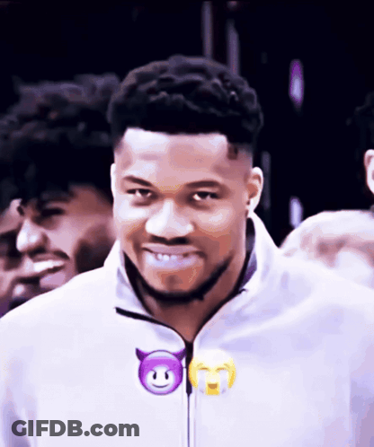 Man In White Jacket With Devil Face GIF