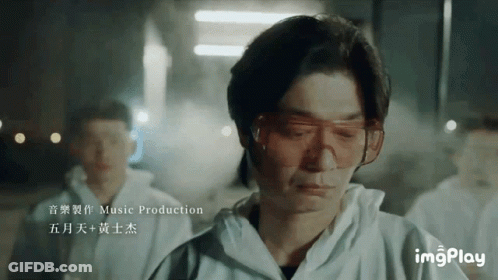 Man In White Jacket With Glasses GIF